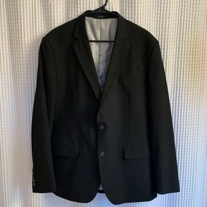 JF J. Ferrar black slim men’s sport coat, size 44R